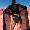 Just Black Mesh Wings