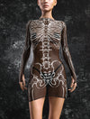 Inside Out Dark Mesh Short Dress