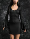 Kira Hooded Bell Sleeve Dress