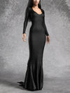 Mrs. Addams Puddle Train Dress