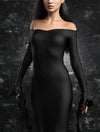 Mrs. Addams Trumpet Dress