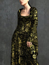 Golden Ocult Witcher Long Dress