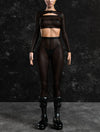 Just Black Mesh Leggings