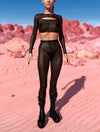 Just Black Mesh Set