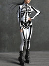 White Bossy Skeleton Bodysuit