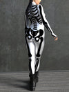 White Bossy Skeleton Bodysuit