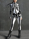White Bossy Skeleton Bodysuit