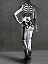 White Bossy Skeleton Bodysuit