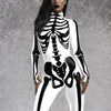 White Bossy Skeleton Bodysuit