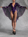 Fae Midnight Low Cut Leotard