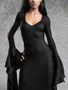 Mrs. Addams Puddle Train Gown Dress