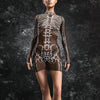 Inside Out Dark Mesh Short Dress