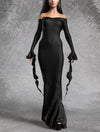 Mrs. Addams Trumpet Dress