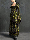 Golden Ocult Witcher Long Dress