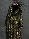 Golden Ocult Witcher Long Dress