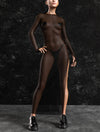 Just Black Mesh Single Cut Dress