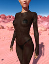 Just Black Mesh Costume