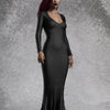 Mrs. Addams Puddle Train Dress
