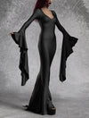 Mrs. Addams Puddle Train Gown Dress