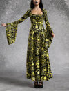 Golden Ocult Witcher Long Dress