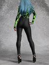 Sign Of Damnation Green Leotard Leggings Set