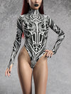 Solar Oblivion Back Zip Leotard