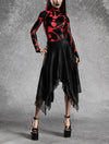 Omni Red Leotard Skirt Set
