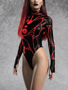 Omni Red Leotard Skirt Set
