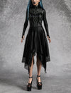 Heart Of Darkness Grey Leotard Skirt Set