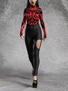 Sign Of Damnation Red Leotard Leggings Set