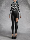 Sign Of Damnation White Leotard Leggings Set