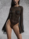 Heart Of Darkness Grey Bare Back Leggings Set