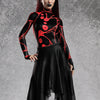Omni Red Leotard Skirt Set