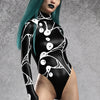 Omni White Back Zip Leotard